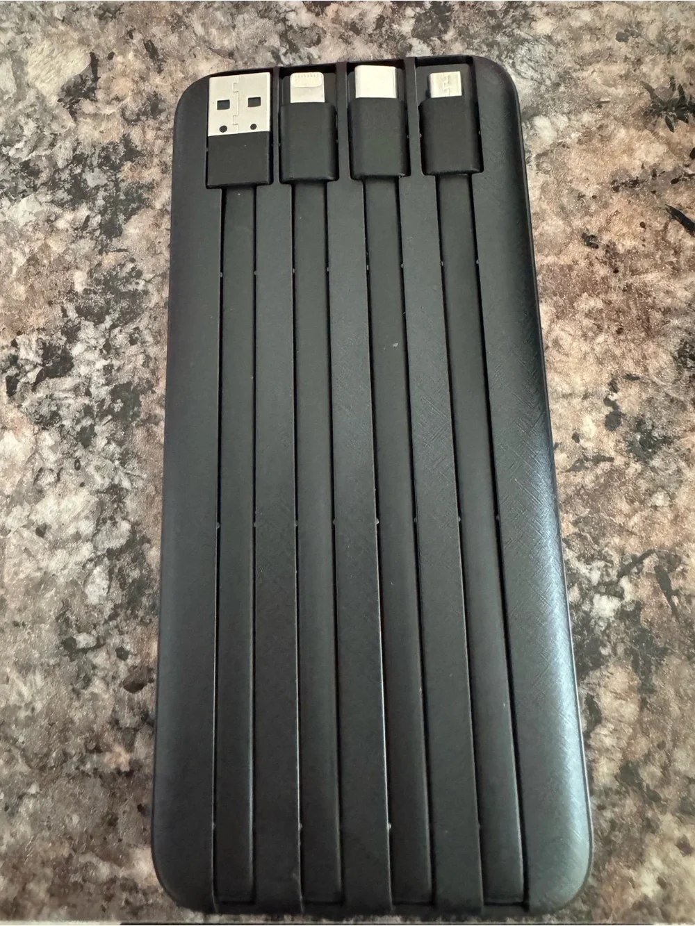 10000mAh Portable Power Bank - Black